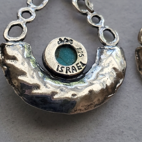 Didae Sterling Silver Turquoise Dangle Earrings - Picture 12 of 15